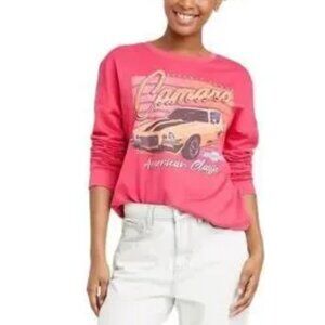GM Women’s Chevrolet Camaro Red American Classic Sweatshirt XL